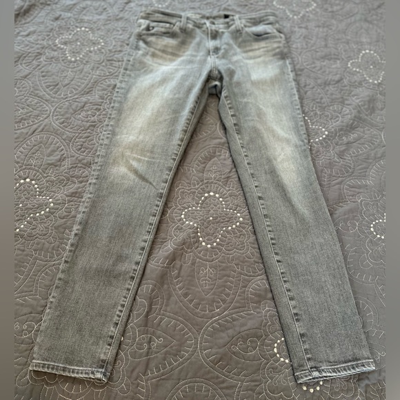 AG Adriano Goldschmied Gray Wash Super Skinny Ankle Size 28R - Picture 11 of 12
